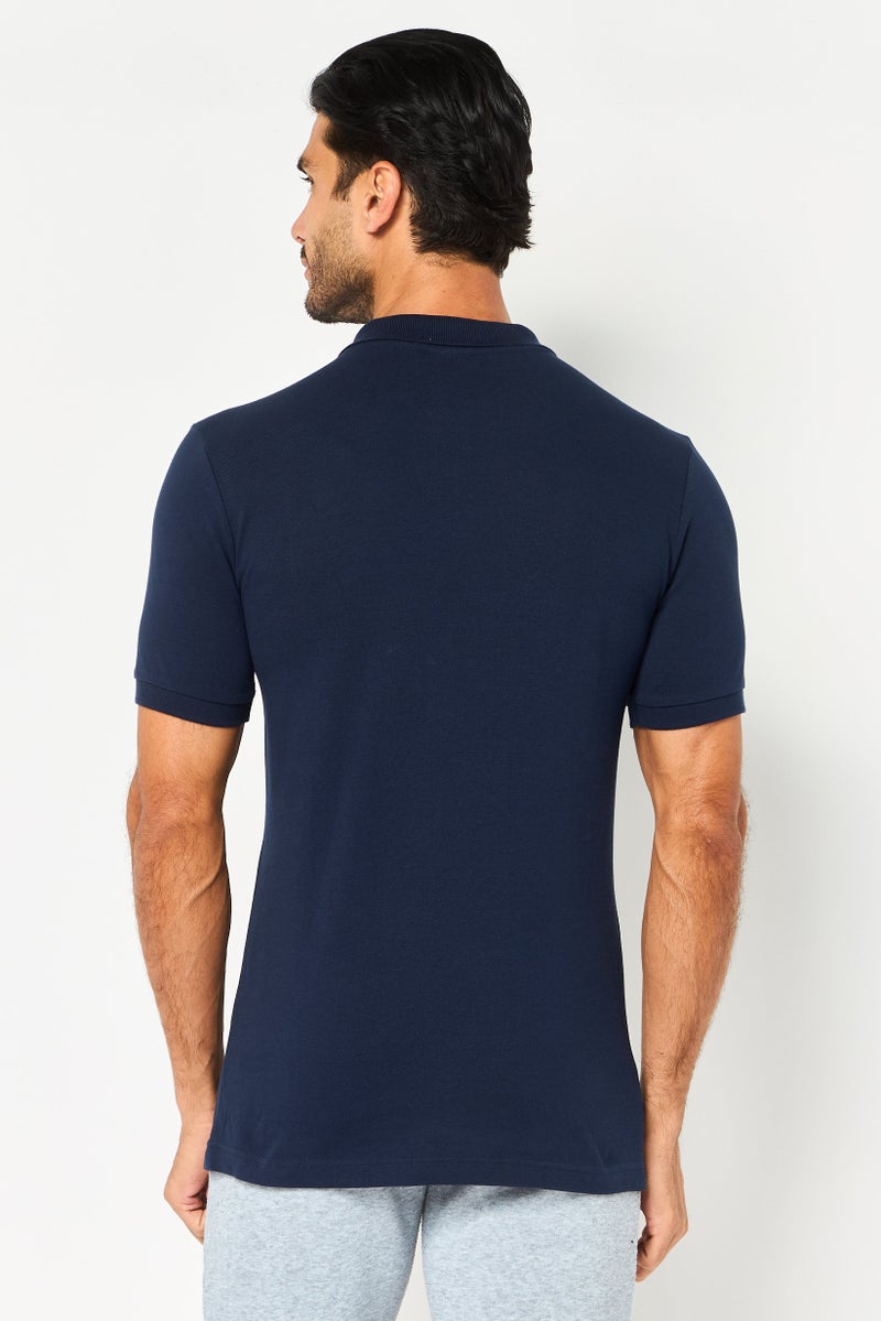 PUMA Men Sportswear Fit Short Sleeve Classics Outdoor Polo Shirt, Navy - Image 3