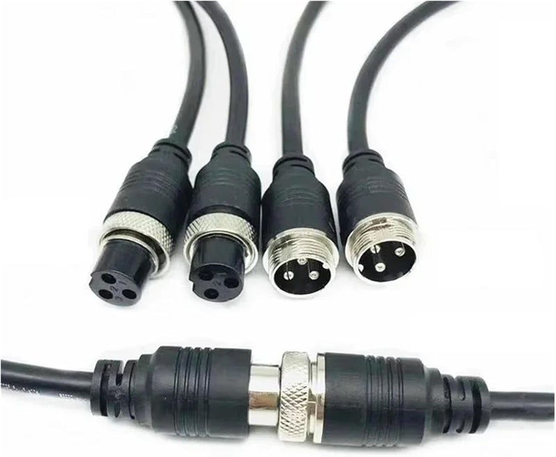 GX16 2 3 4 5 6 7 8 9 10-pin Plug with Wire Male to Female 16mm Socket 30cm-3m Extension Cable(Female to Female,1 M-2P) - Image 4