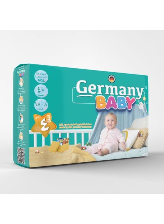 Germany German baby diapers, 40 pieces, size 4, from 8 kg to 18 kg - Image 1