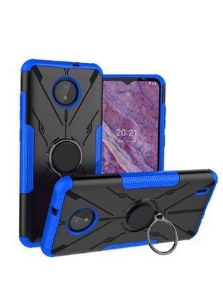 Case Cover For For Nokia C10 / C20 Armor Bear Shockproof PC + TPU Phone Protective Case with Ring Holder(Blue) - pzsku/Z0721875144F21528C942Z/45/_/1710456088/1361cbc1-31f2-44b1-95d9-e0e36c27feef