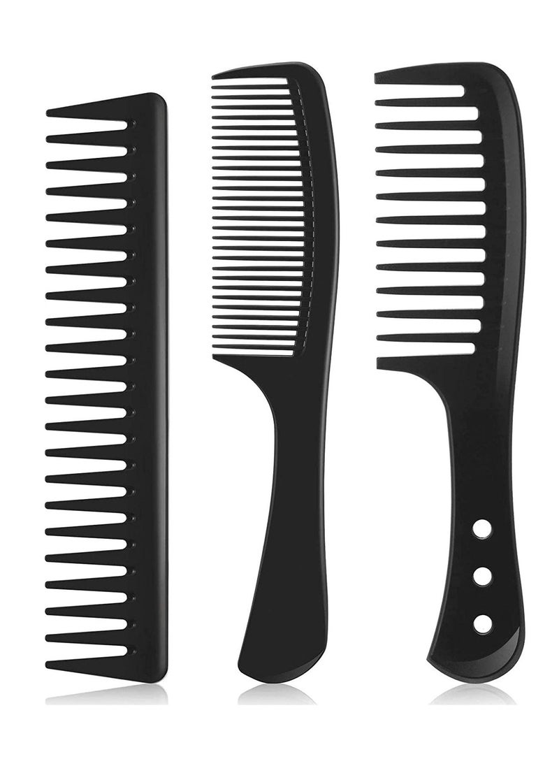 ORiTi 3 Pieces Wide Tooth Detangling Hair Comb Detangling Hair Comb Hair Styling Comb Set  - Image 1
