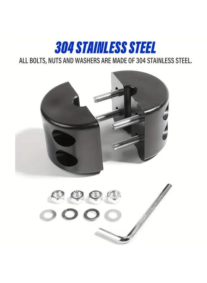 Black Rubber Winch Stops with Stainless Steel Screws and Nuts Cable Protectors - Image 4
