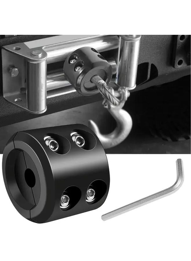 Black Rubber Winch Stops with Stainless Steel Screws and Nuts Cable Protectors - Image 2
