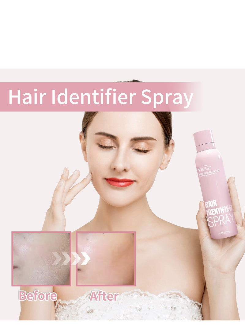 YILEST Hair identifier Spray for Face Shaving, Skin Body Hair Identifying Spray With Razors,Hair identifier Spray for Face Dermaplaning, Women Shaving Powder Spray Tool for Face (1 Set) - Image 4