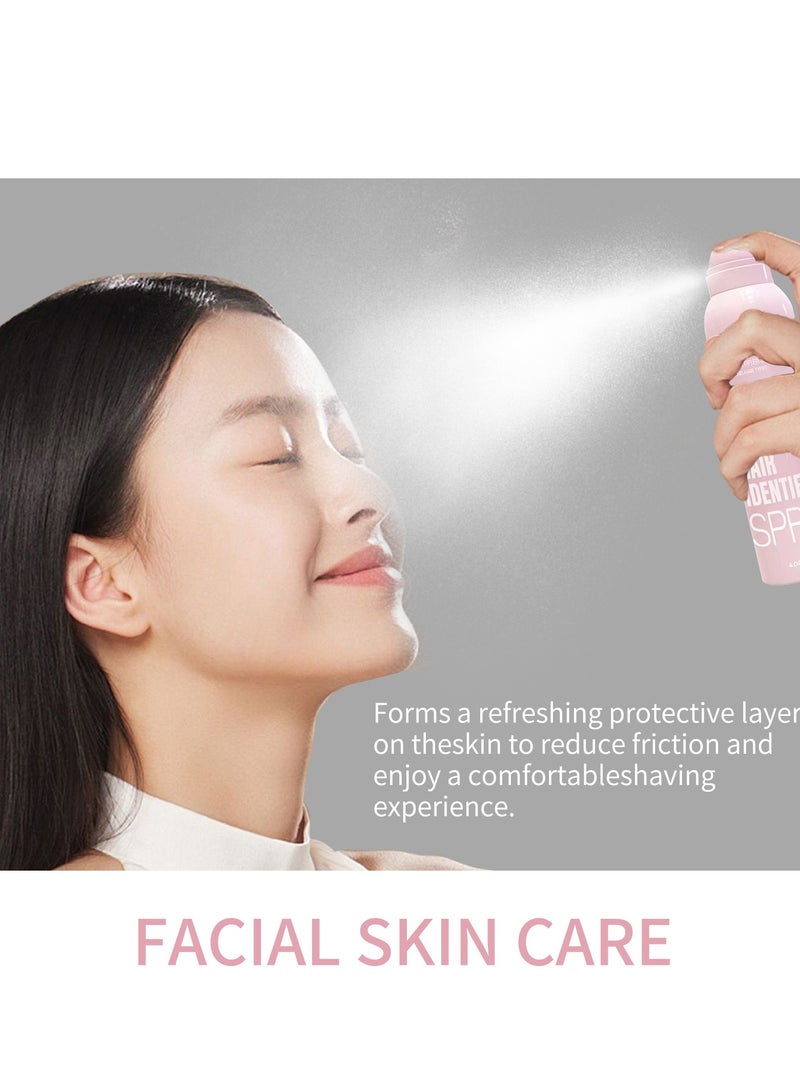 YILEST Hair identifier Spray for Face Shaving, Skin Body Hair Identifying Spray With Razors,Hair identifier Spray for Face Dermaplaning, Women Shaving Powder Spray Tool for Face (1 Set) - Image 3