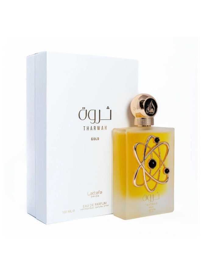 Lattafa PRIDE Tharwah Gold Eau de Parfum - 100ml | A Luxury Fragrance for Men and Women - Image 1