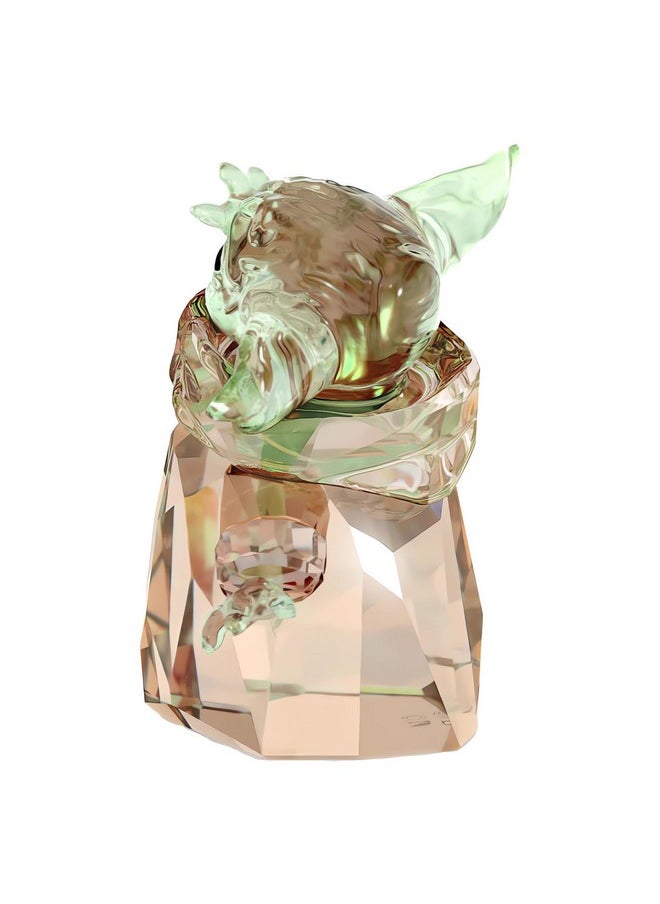 SWAROVSKI Swarovski Star Wars The Mandalorian, The Child Crystal Figurine, Teal and Brown Crystals  - Image 3