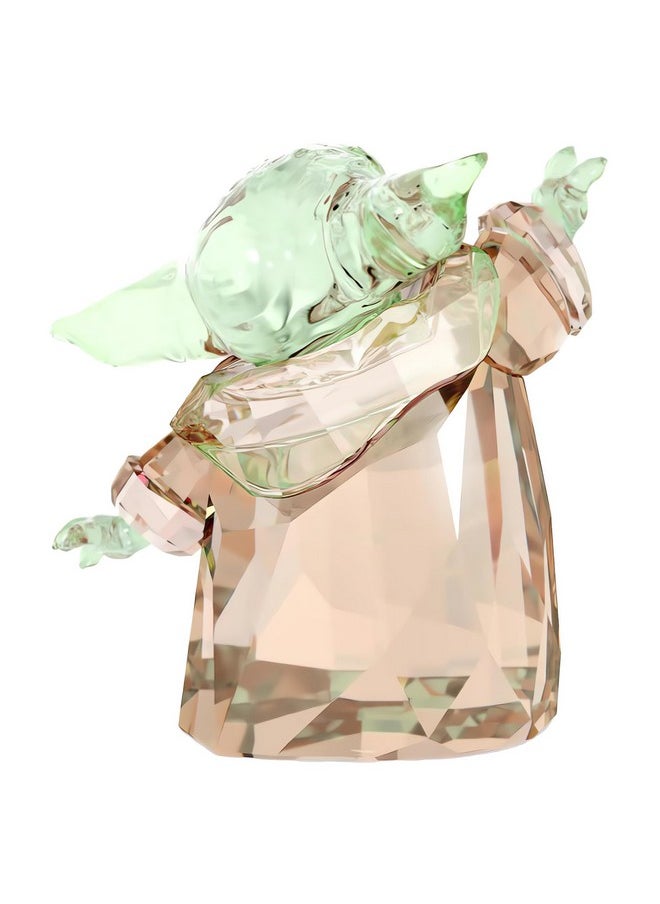SWAROVSKI Swarovski Star Wars The Mandalorian, The Child Crystal Figurine, Teal and Brown Crystals  - Image 5