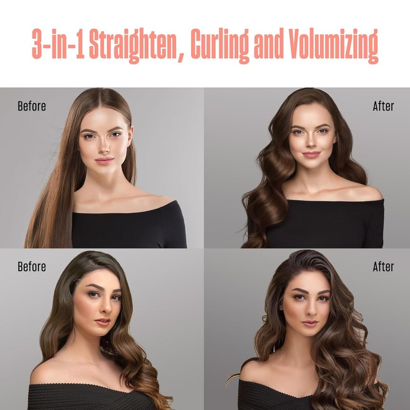 BeKind Upgraded Thermal Brush by BeKind Twist Pro - 1.5 Inch Versatile Heated Round, Effortless Curling Hair Styling Tools, Negative Ion Blow Out Hot Round Brush, 20s Fast Heats (Peach) - Image 5