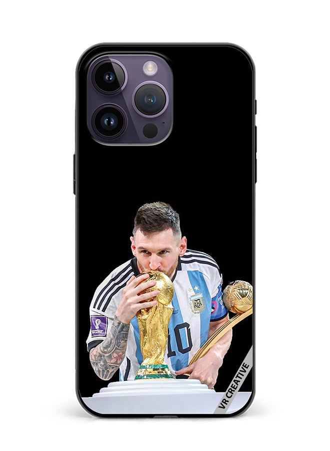 VR CREATIVE Protective Case Cover For Apple iPhone 16 Pro Messi Design Multicolour - Image 1