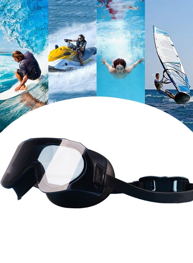 SUCITY Large Frame Clear Swim Goggles Leak-Proof UV Anti Fog Swimwear Eyewear - Unisex Men Women  - Image 3