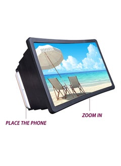 Generic Mobile Phone Video Screen Expander Stand Holder For 3D Movie Display Black  - Image 2