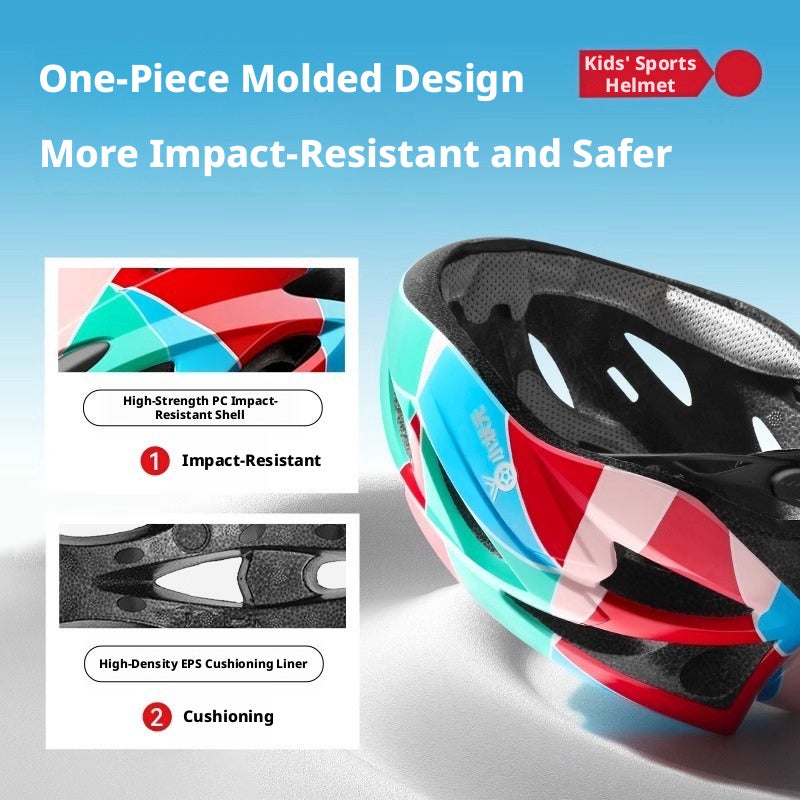 SUPER YOUNGSTER Kids Bike Helmet Set Skateboard Knee Pads Kids Helmet Elbow Pads Wrist Guards Adjustable for 3~15yrs Girl Boy Kids Protective Gear Set for Sport Cycling Bike Roller Skating Scooter - Image 2