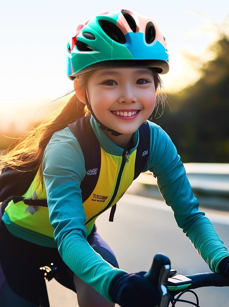 SUPER YOUNGSTER Kids Bike Helmet Set Skateboard Knee Pads Kids Helmet Elbow Pads Wrist Guards Adjustable for 3~15yrs Girl Boy Kids Protective Gear Set for Sport Cycling Bike Roller Skating Scooter - Image 4