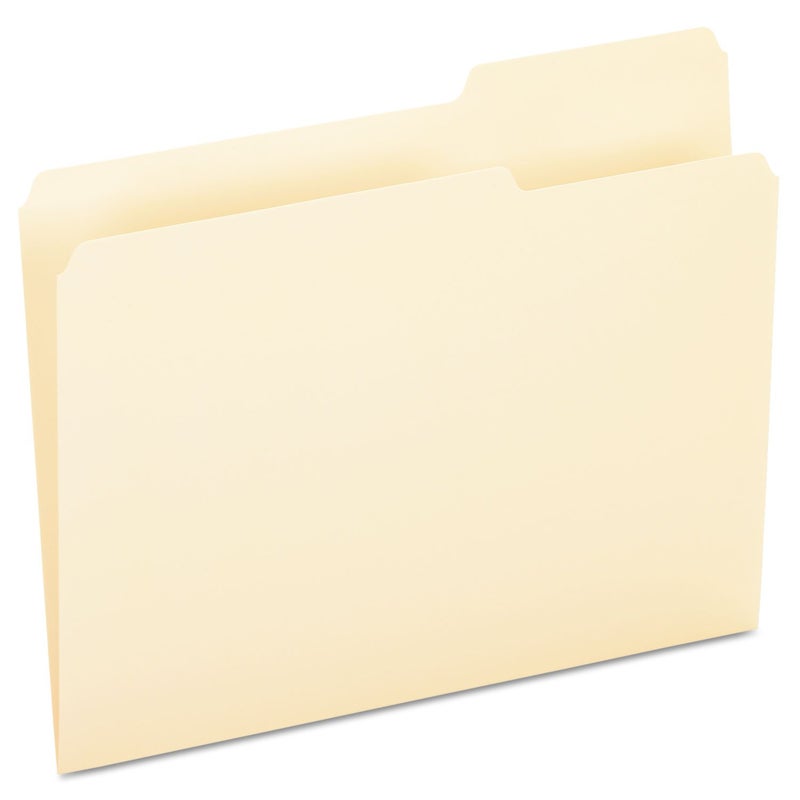 Pendaflex File Folders, Letter Size, Manila, 1/3 Cut, 100/BX (752 1/3-3) - Image 1