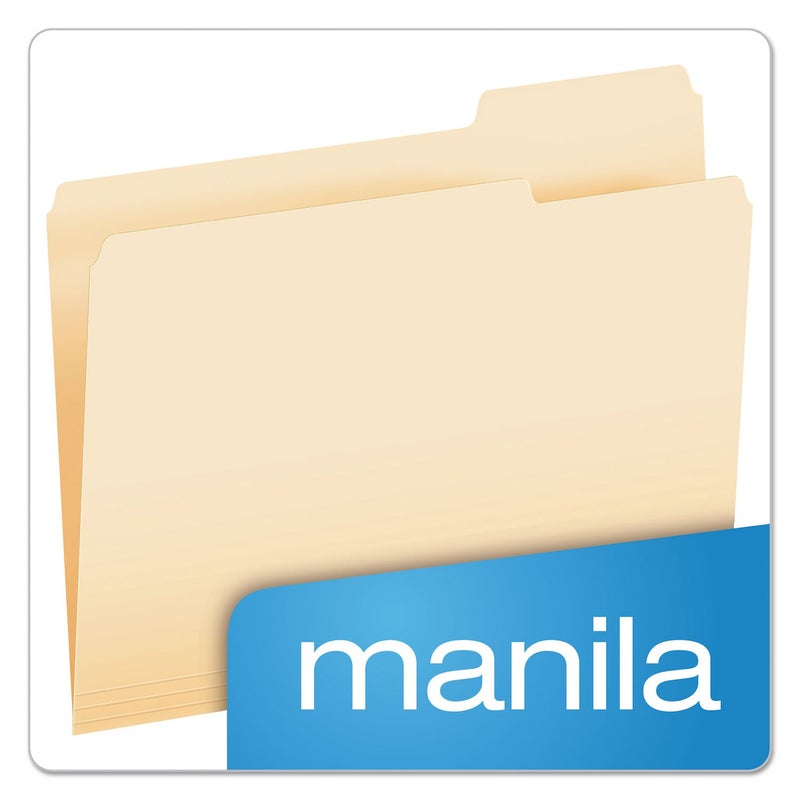 Pendaflex File Folders, Letter Size, Manila, 1/3 Cut, 100/BX (752 1/3-3) - Image 4