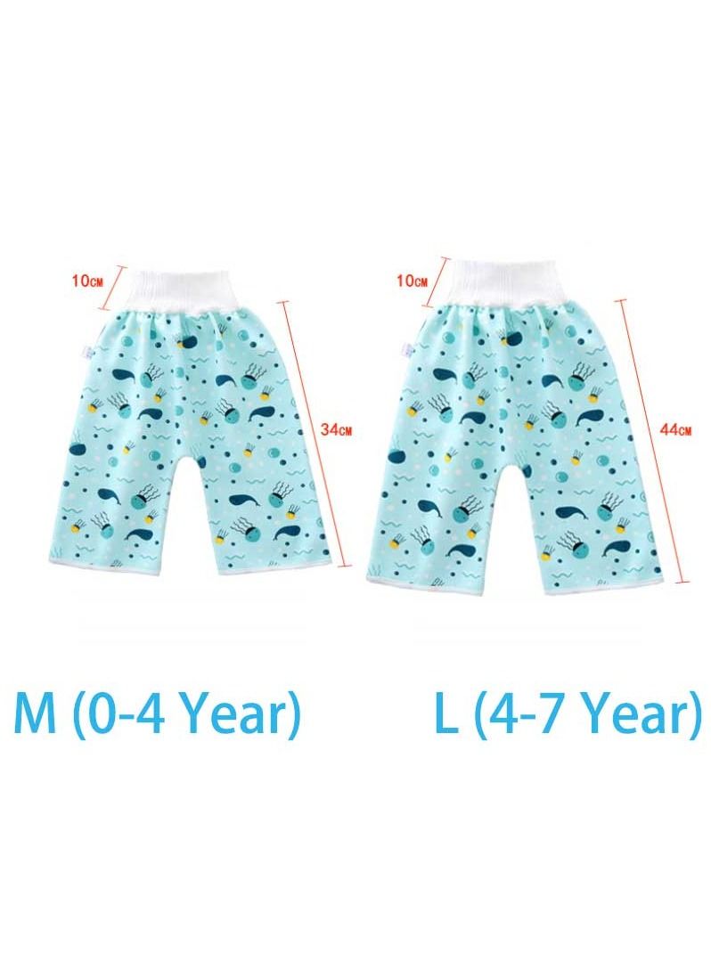 Loquat 4-Pack Cotton Baby Pants Waterproof Underwear For Pee Nappy Diaper Pants Potty Training  - Image 2