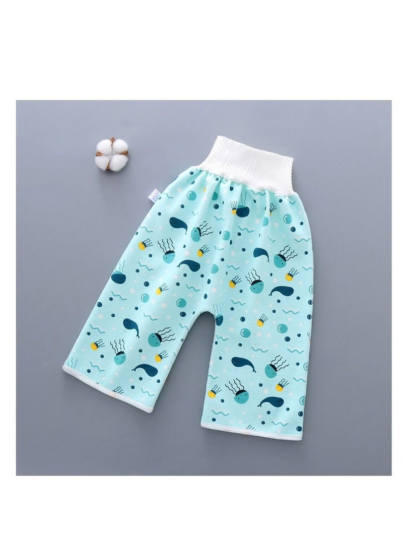 Loquat 4-Pack Cotton Baby Pants Waterproof Underwear For Pee Nappy Diaper Pants Potty Training  - Image 4