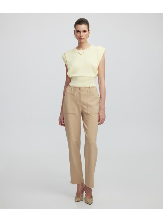 Ipekyol Knit Top With Chain Detail  - Image 1