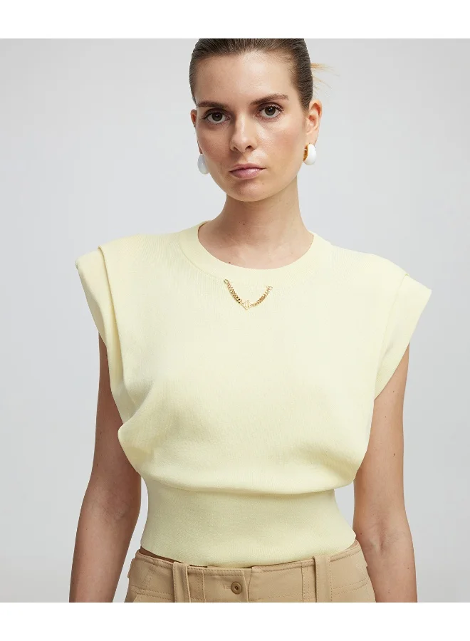 Ipekyol Knit Top With Chain Detail