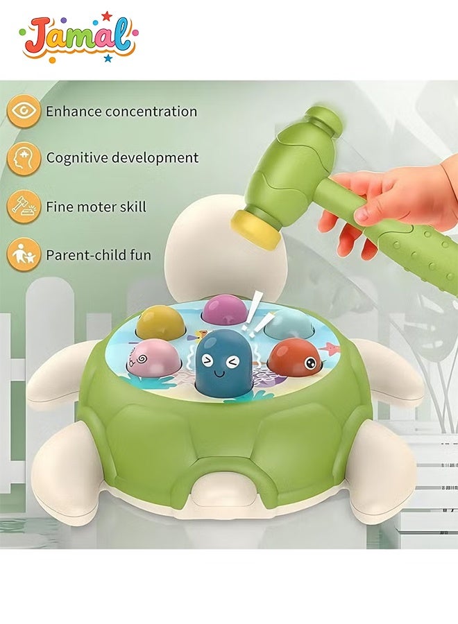 Jamal Whack A Mole Game Baby Interactive Hammer Toys, Pounding Toy for Hand-eye Coordination Cultivation Concentration Toddler Sensory Toys for Boy and Girl Toddler Toys Gift - Image 3
