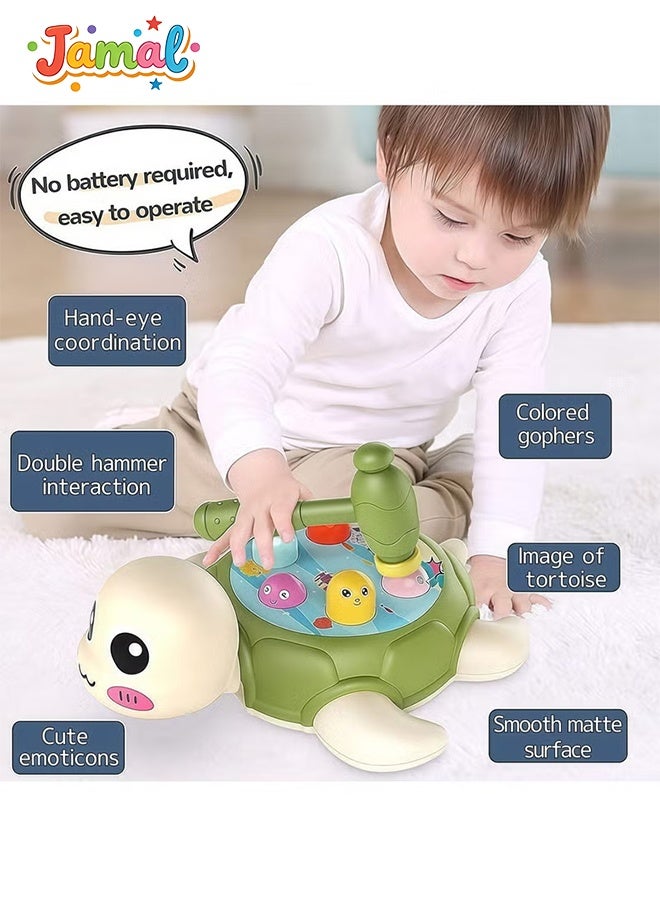 Jamal Whack A Mole Game Baby Interactive Hammer Toys, Pounding Toy for Hand-eye Coordination Cultivation Concentration Toddler Sensory Toys for Boy and Girl Toddler Toys Gift - Image 4