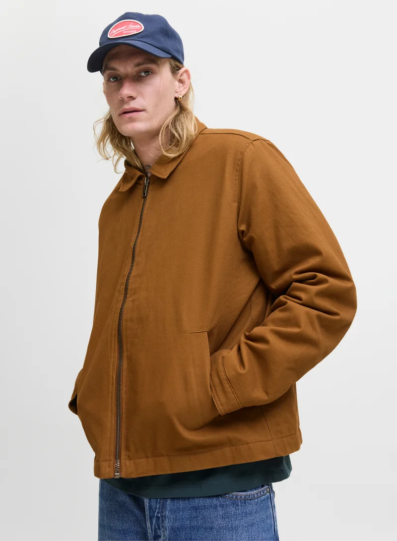 JACK & JONES  Zip Through Worker Jacket for Men | Best Price UAE