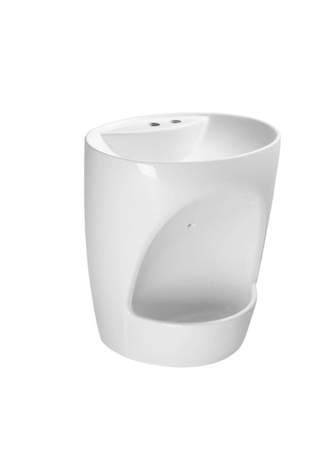 DANUBE HOME Milano Wall Hung Basin W/ Washing Feet - Made In China - Image 1
