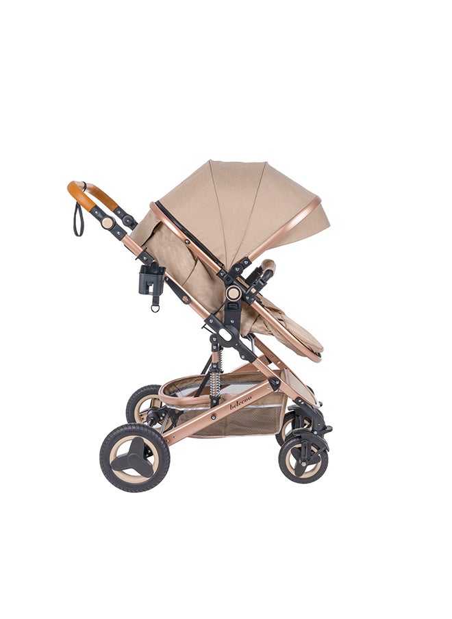 belecoo Belecoo 5 Cream - 3 In 1 Lite Pram  - Image 1
