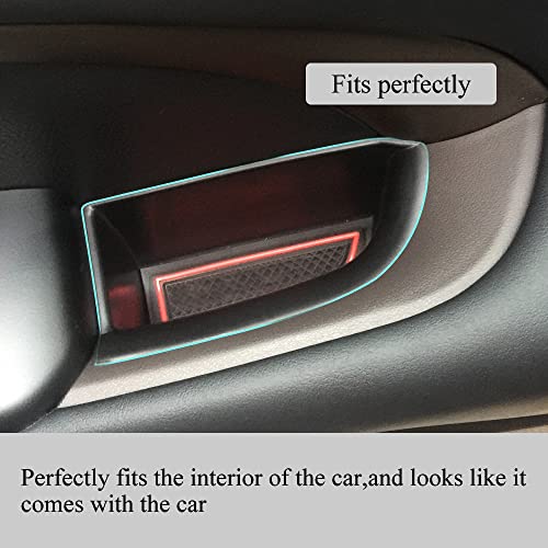 Vesul 4pcs Door Side Storage Box Compatible with Highlander 2014 2015 2016 2017 2018 2019 Armrest Phone Container Door Organizer Handle Pocket ABS Tray Insert Glove Pallet - Image 4
