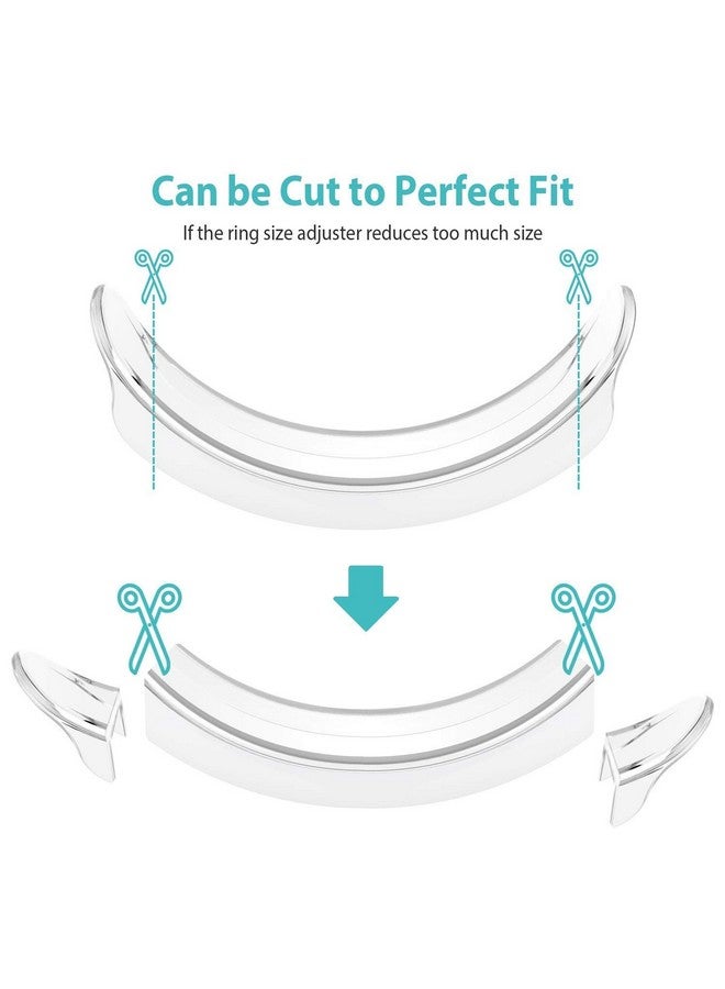 PALAY 8pcs Invisible Ring Size Adjuster,Ring Sizes Reducer Invisible Invisible Ring Size Adjuster for Wide Loose ings, Fit 1-10mm Width Rings(8 sizes) For Unisex Adult - Image 3