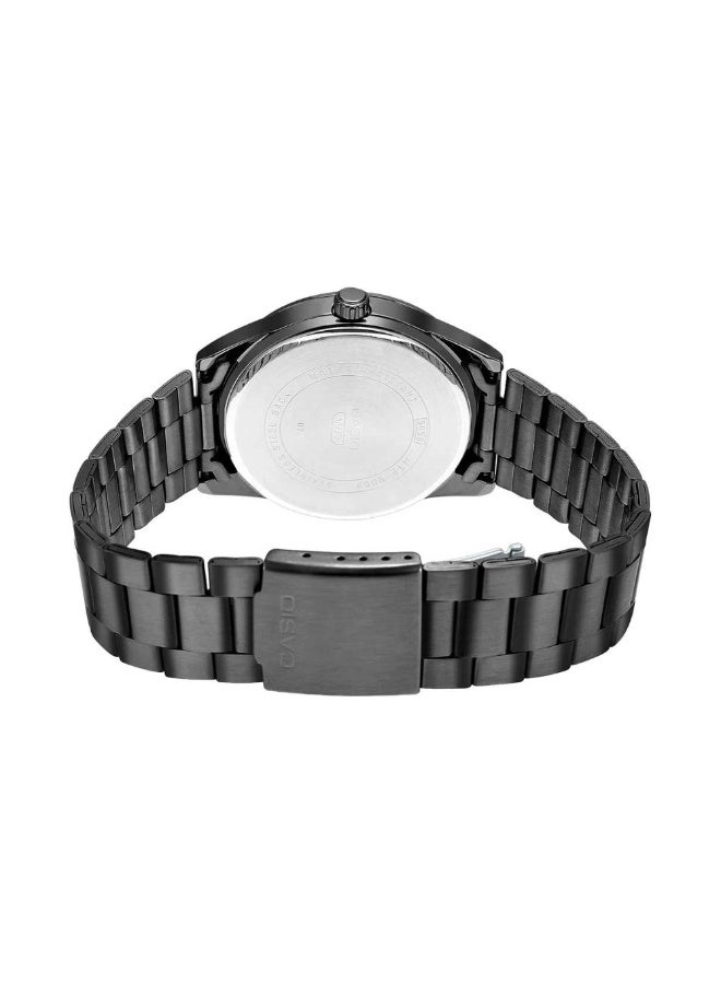 Casio MTP-VD03B-3AUDF Men’s Analog Black Stainless Steel Watch – Green Dial, Slim Design, Date Display, Water Resistant - Image 4