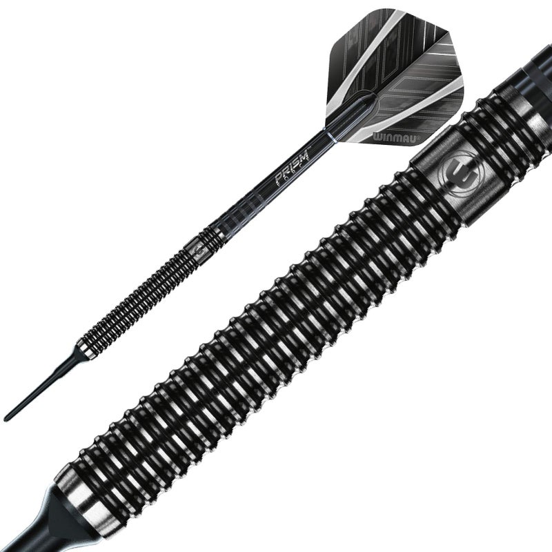 Winmau مجموعة سهام وينماو بلاك آوت 20 جرام من التنجستين مع الطائرات والعمود (الساق) - Image 3