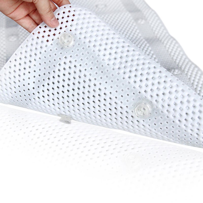 Full Body Bath Pillow: White 30 Suction Cups, Extra Thick Head Rest, Hollow Out Quick Dry - Non-Slip Tailbone & Back Support Bathtub Cushion for Relaxing Bath Time - Image 2