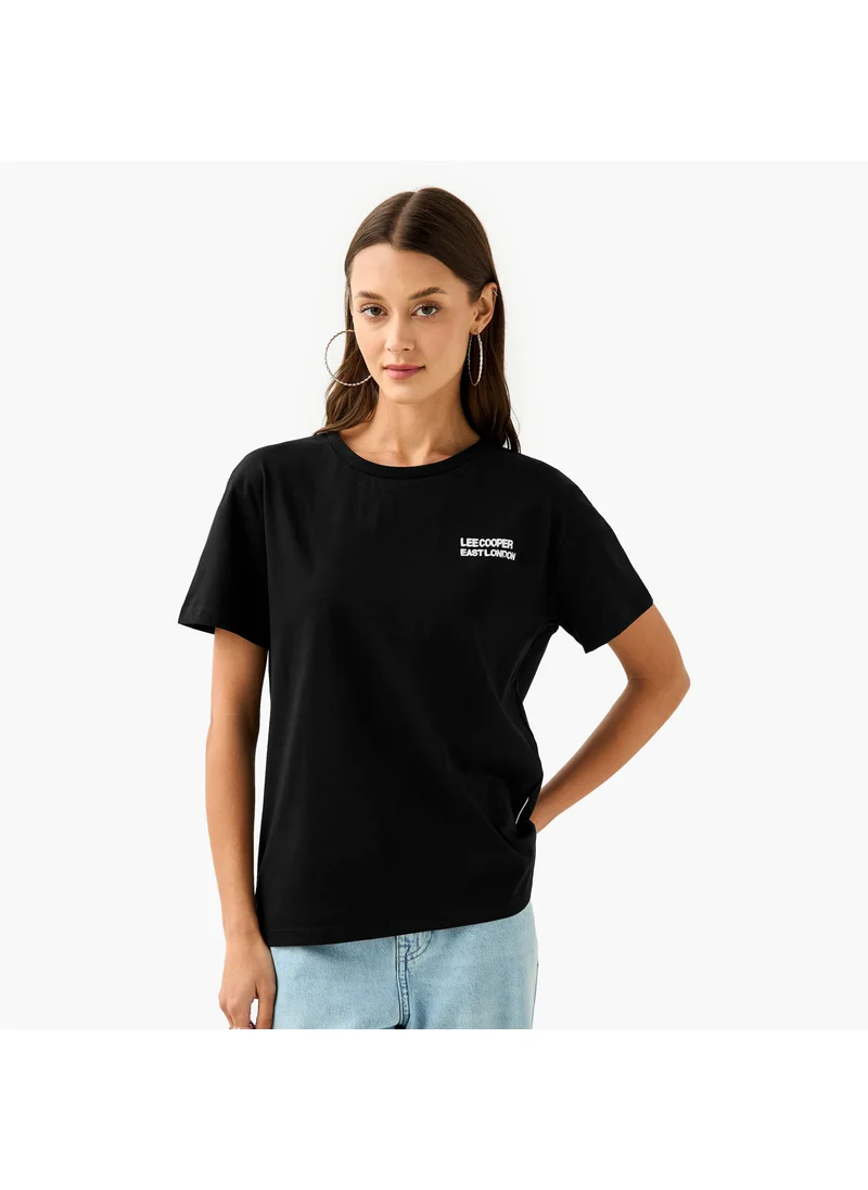 لي كوبر Lee Cooper Graphic Print T-shirt with Crew Neck