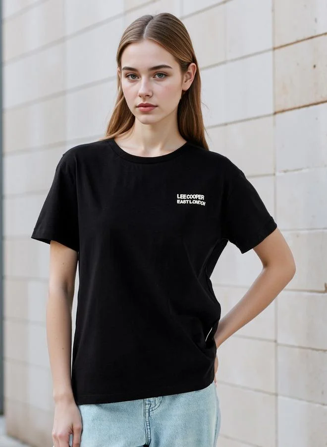 Lee Cooper Lee Cooper Graphic Print T-shirt with Crew Neck