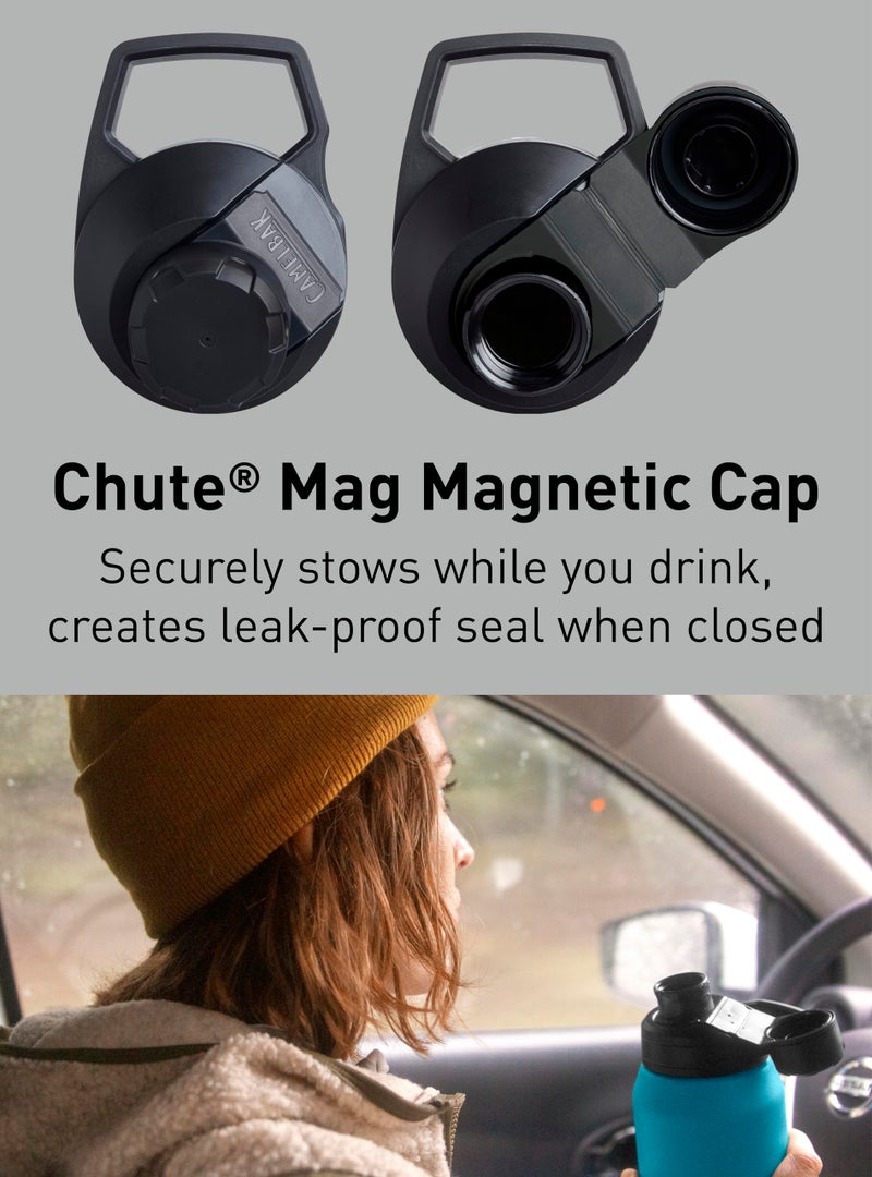 CamelBak Chute Mag 20oz Vacuum Insulated Stainless Steel Water Bottle, Black - Image 5