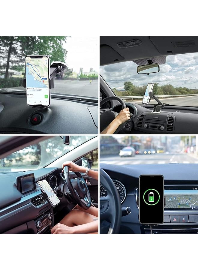 Excefore 15W Fast Wireless Car Charger With Automatic Sensor Phone Holder For Dashboard Vent Mount Compatible With Iphone 11 12 13 14 Pro Max Xs Plus S20 S21 - Image 3