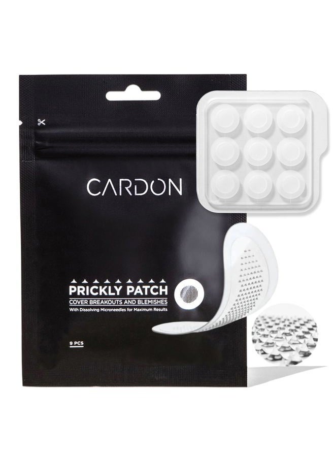 Cardon Prickly Pimple Patches , Spot Acne Treatment for Pimples, Blackheads, Zit Clearing Acne Patches, Salicylic Acid, 1-step Facial Treatment for Blemishes, Razor Bumps, Ingrown Hairs, (9 CT) - Image 1