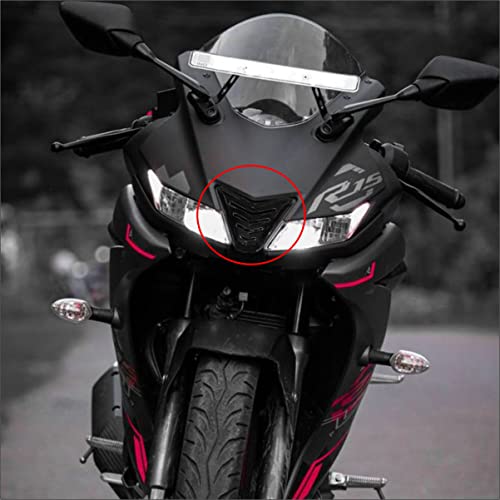 Sorax Front Nose Air Intake Cover Filter Nose Grill Protect from Dust for Yamaha R15 V3 (Black) - Image 5