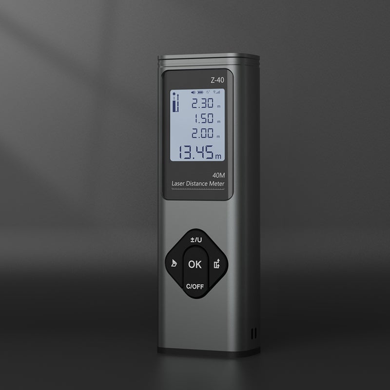 Measure 132ft Distance Meter 40M Portable Handle Digital Measure Tool High-precision Infrared Measuring Ruler Electronic Ruler Measuring House Decoration Mapping Instruments Range - Image 2