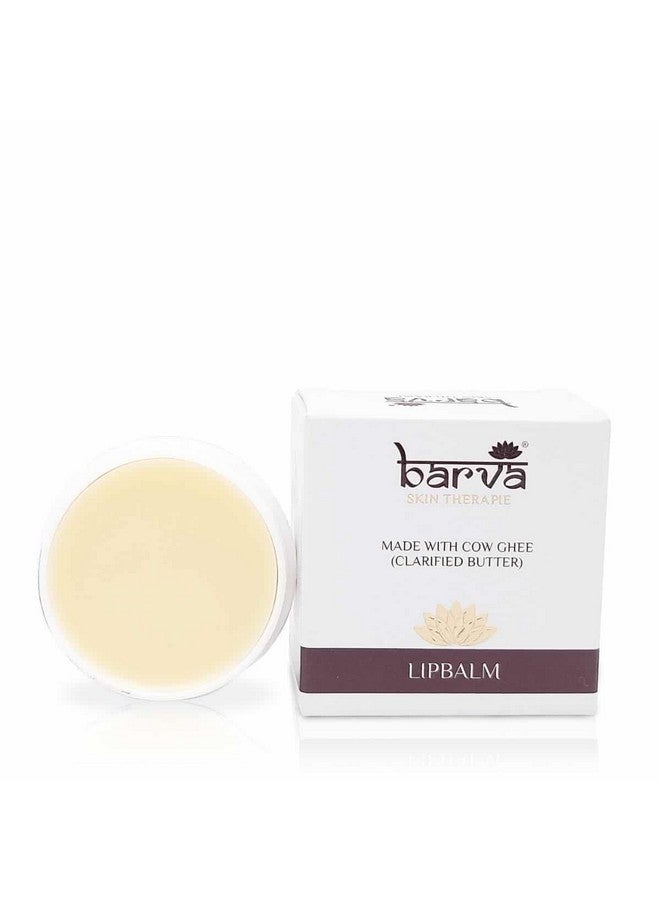 BarvA Lip Balm Made With Clarified Butter Heals Dry Chapped Lips Long Lasting No Tint 5G - Image 2