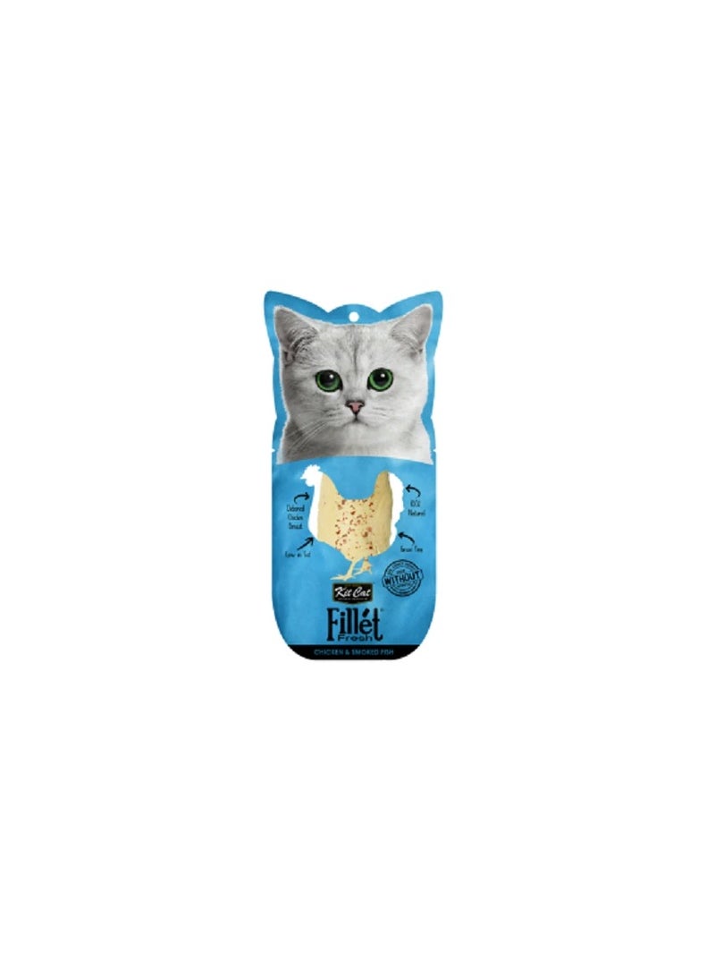 Kit Cat FilletFresh Chicken & Smoked Fish Cat Treats - Image 1