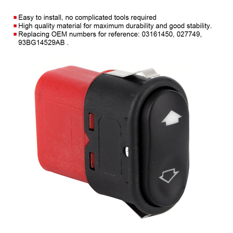 Electric Power Window Master Switch 6 Pin - High Quality Durable Material Easy To Install Replacement Window Switch for Ford Transit 1992-2006, Escort 1995-2001, Mondeo 1992-2000, Scorpio 1994-1998 - Image 3