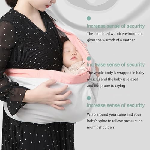 Moppets Ergonomic Baby Sling Carrier Wrap Cotton-Rich, Breastfeeding and Stroller Cover Adjustable for Newborn Baby up to 15kg - Special Carrier/Sling for PREMIE Babies (Grey) - Image 5