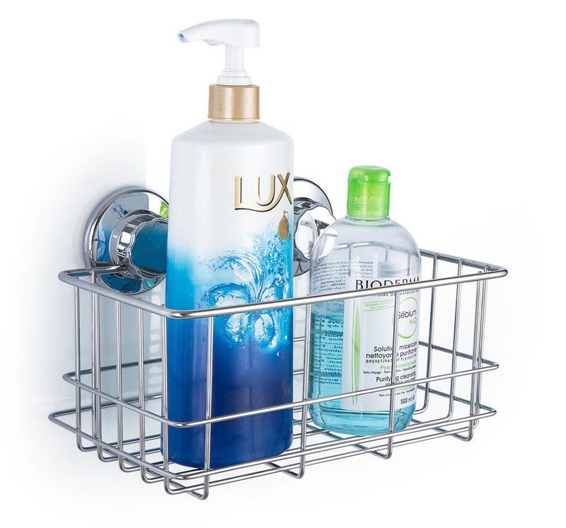 iPEGTOP Suction Cup Deep Shower Caddy Bath Wall Shelf for Large Shampoo Shower Gel Holder Bathroom Storage - Rustproof Stainless Steel - Image 2