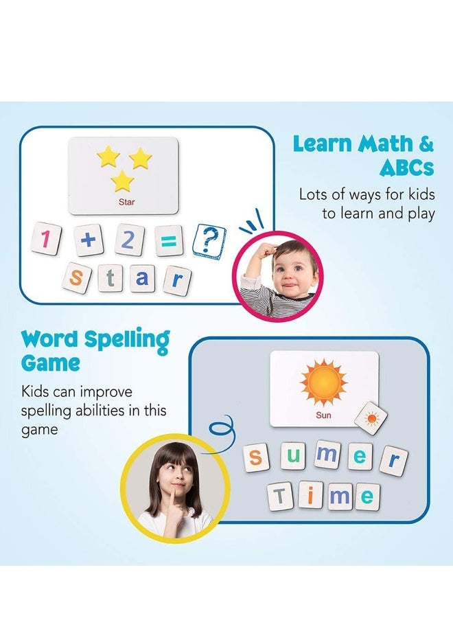 Magnetic Letters Numbers Alphabet Fridge Magnets ABC 123 Educational Toy Set Preschool Learning Spelling Counting Uppercase Lowercase Math for 3 4 5 Years Kid Toddler - Image 4