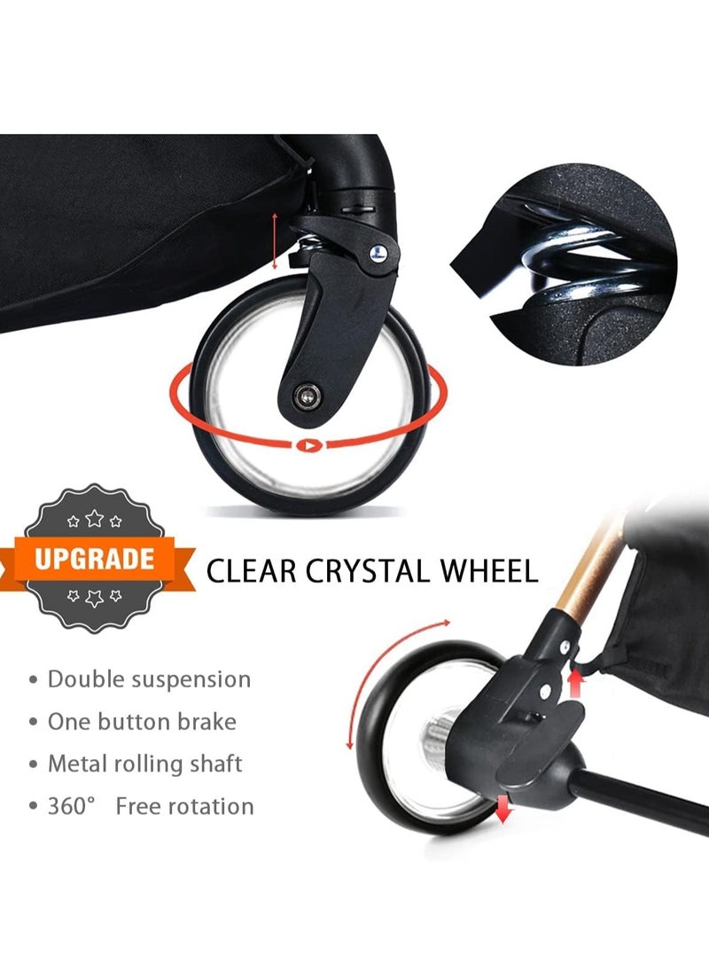 KASTWAVE - Baby Carriage, Lightweight Baby Stroller, Lightweight Foldable Travel Buggy with 5-Point Harness, Adjustable Seat Back and Oversize Basket Folds with 1 Hand, Sleep Shade - Great for Airplane - Image 1