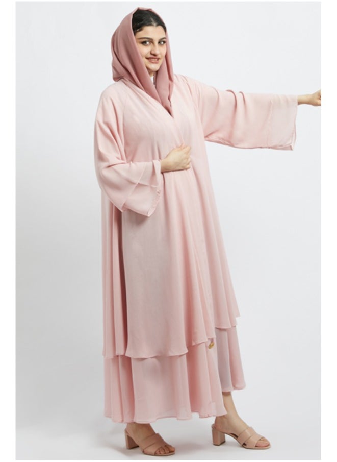 Evva Luxury Saudi Abaya for Women – Elegant Open Front Modest Wear in Premium Fabric – Ideal for Ramadan, Eid, and Everyday Elegance  - Image 4