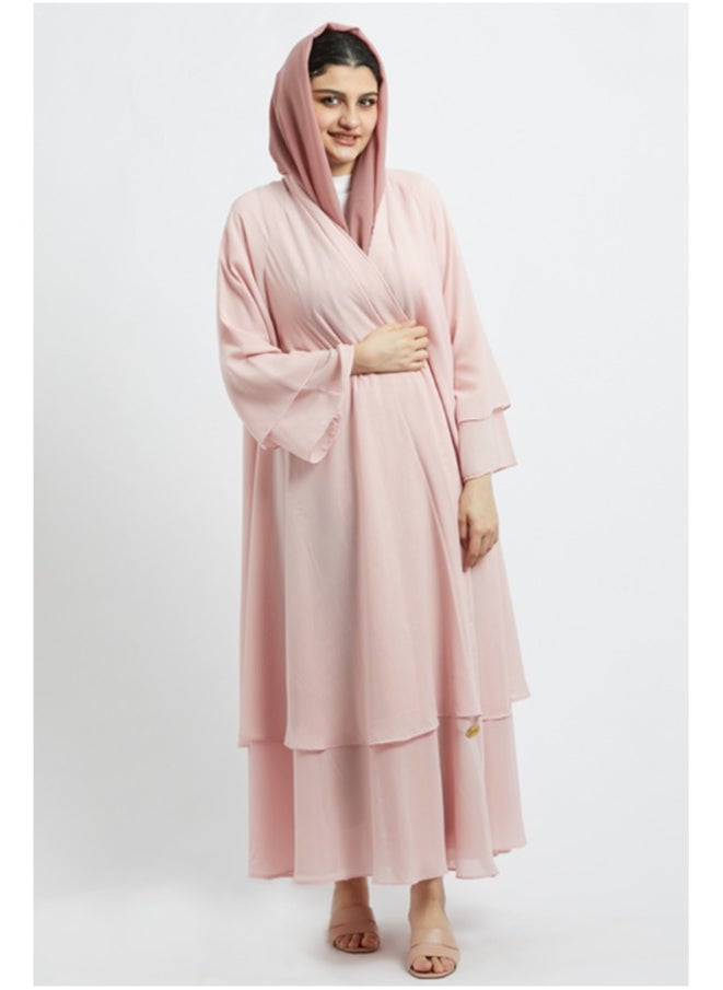 Evva Luxury Saudi Abaya for Women – Elegant Open Front Modest Wear in Premium Fabric – Ideal for Ramadan, Eid, and Everyday Elegance  - Image 1